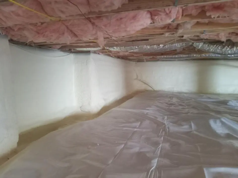 Crawl space encapsulation with closed-cell spray foam for Roof Maintenance in Leitchfield